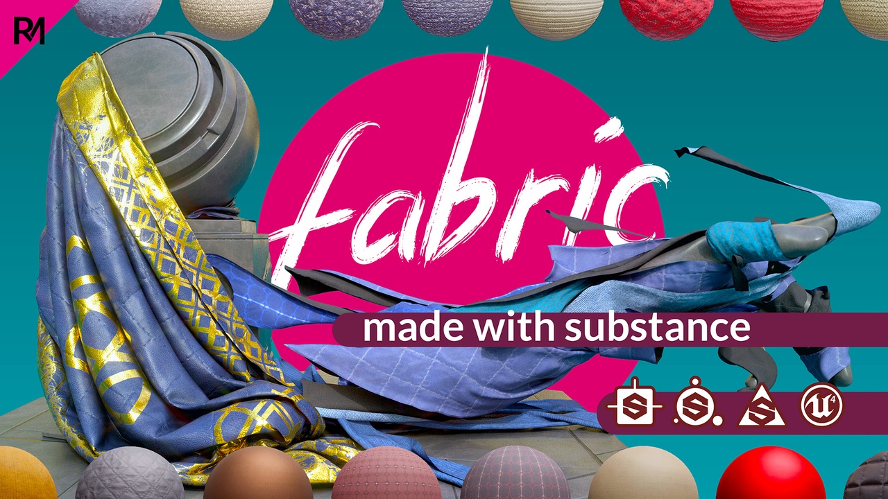 Media 1 for listing 56 Customizable Fabric Materials (Substance .SBSAR & .SBS)