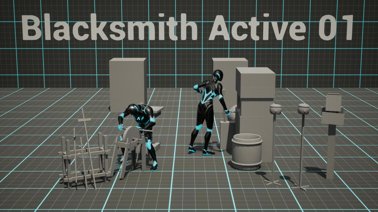 Media 1 for listing Blacksmith Merchant Animation Pack