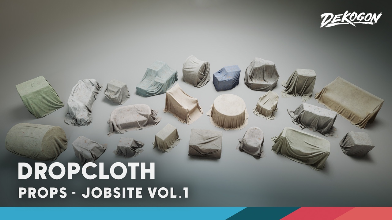 商品 Jobsite VOL.1 - Dropcloth (Nanite & Low Poly) 的媒体 1