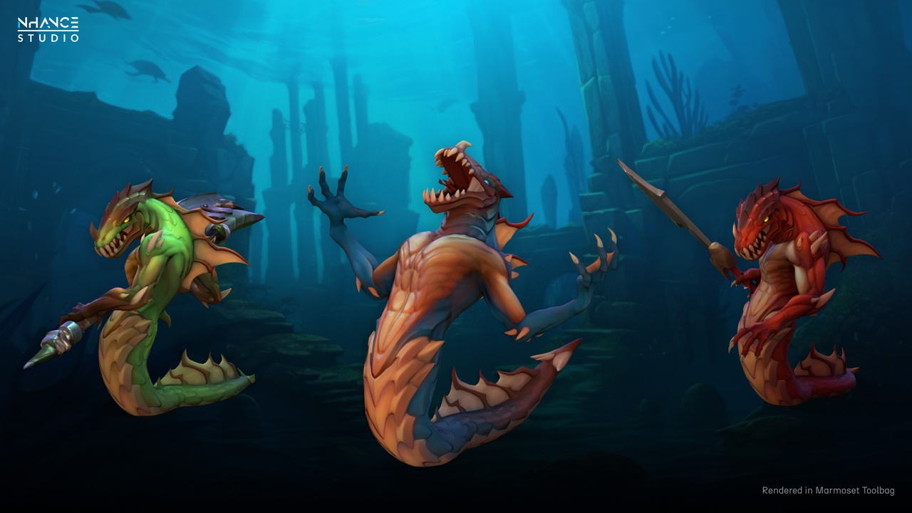 Media 1 for listing Stylized Fantasy Naga