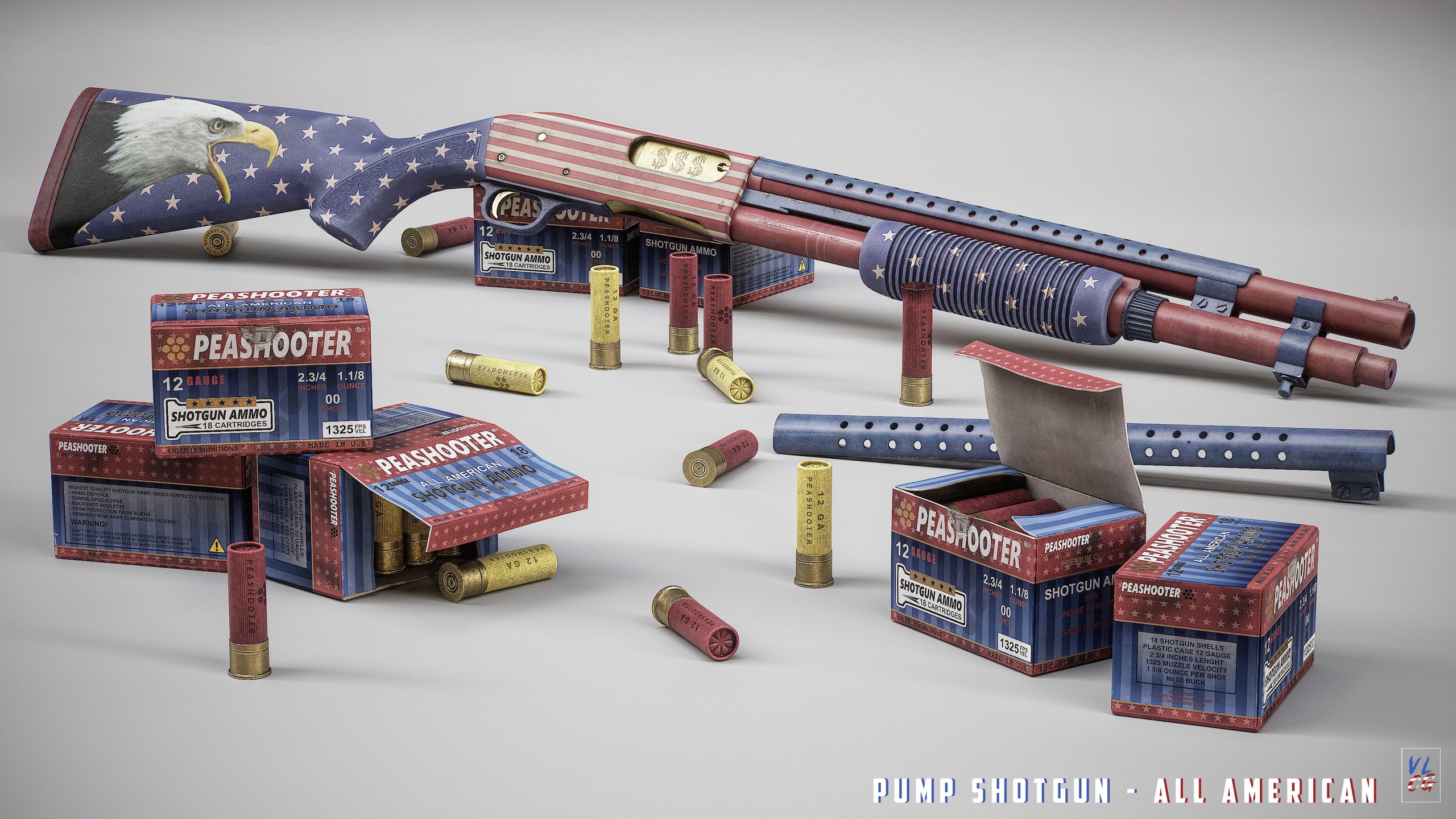 Media 1 for listing VLCG - Pump Shotgun American Skin