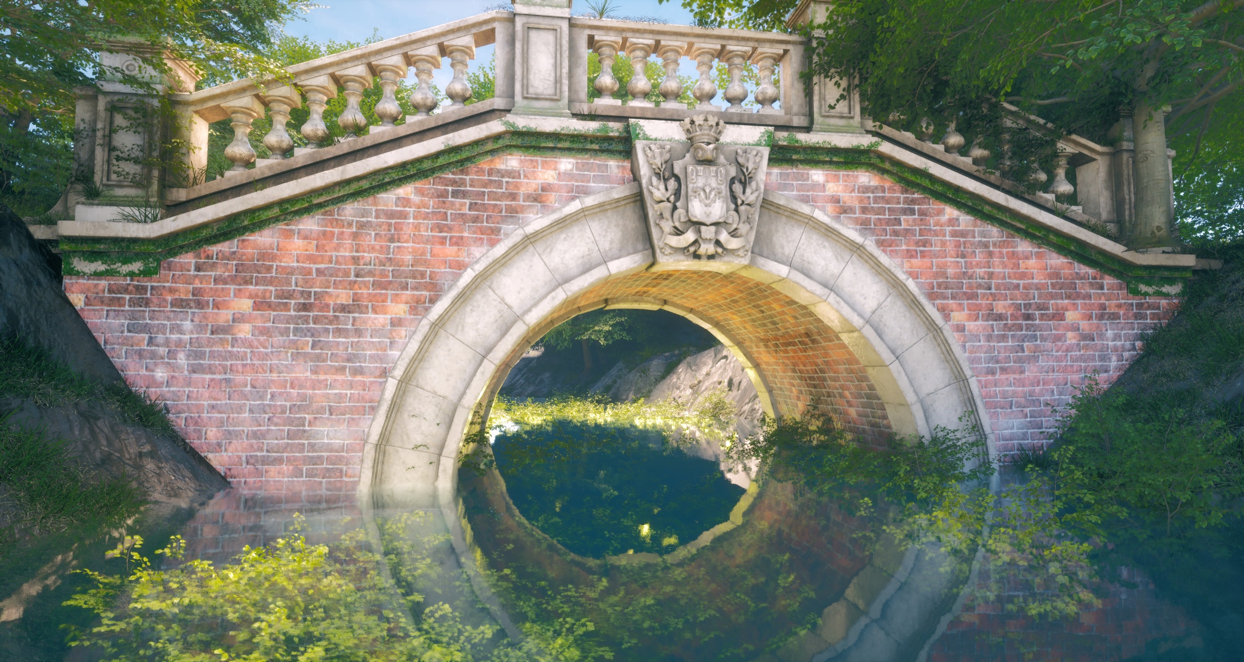 Media 1 for listing Ornate Stone Footbridge - Nanite Park & Garden Bridge (4K PBR)