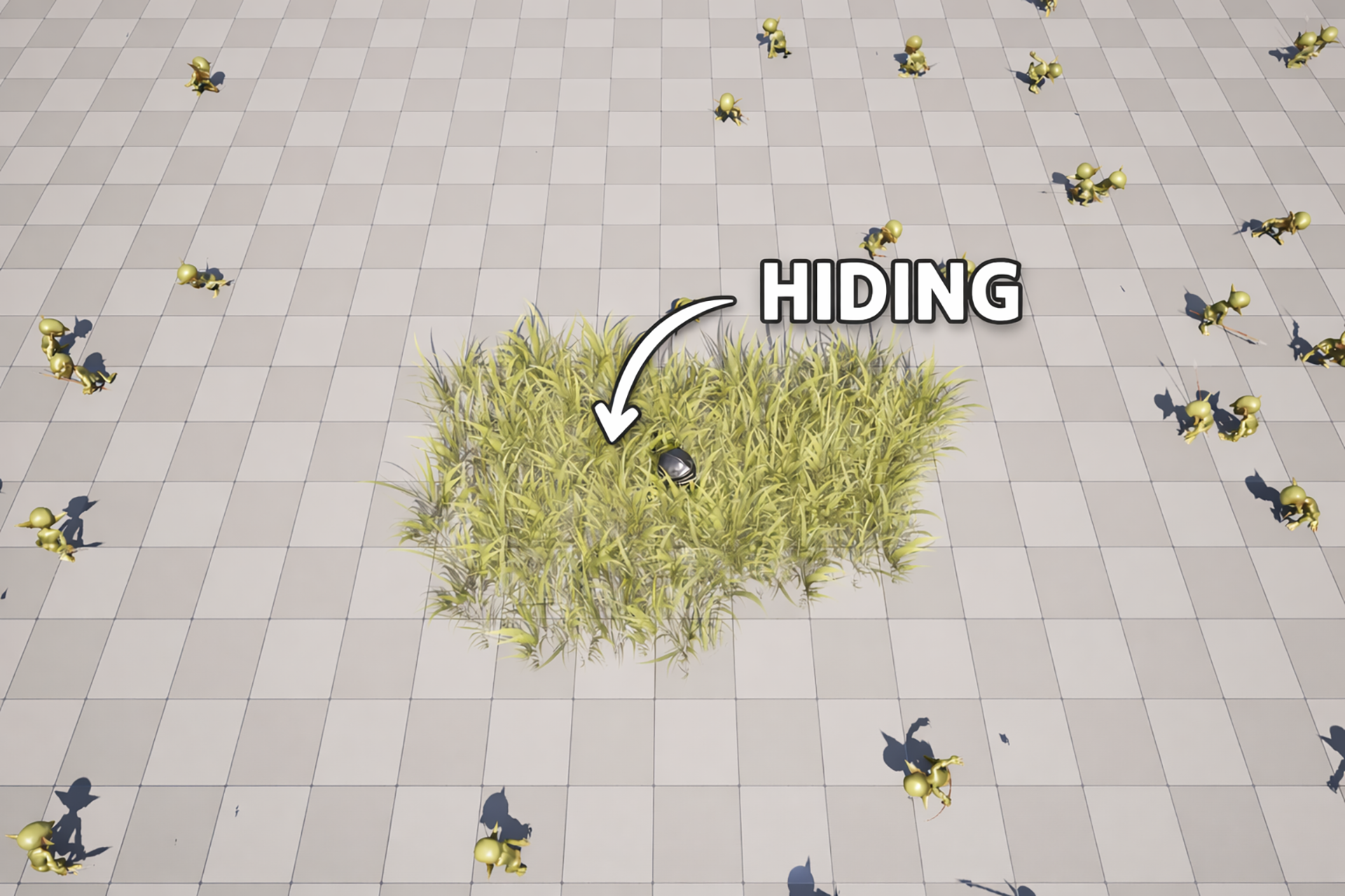 Stealth Bush Interaction System [FBX + BP] | Fab