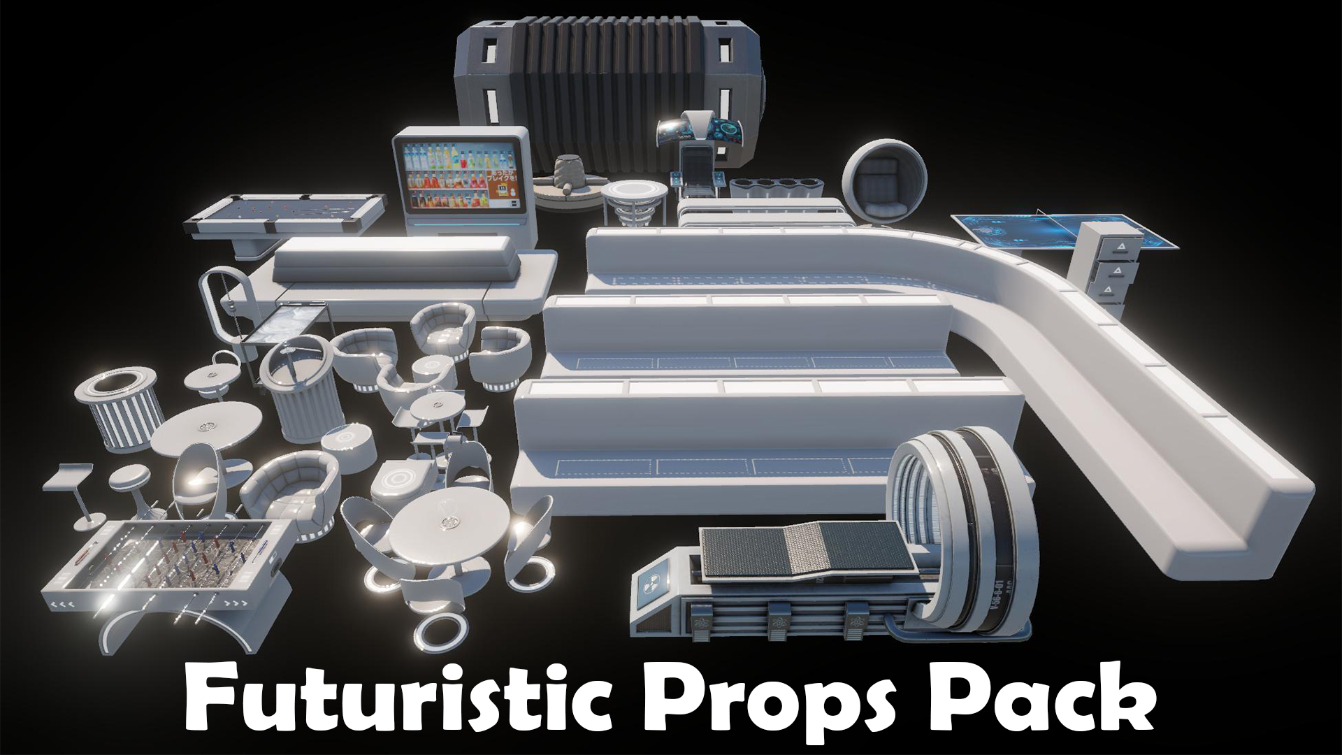 Ultimate Futuristic Props Bundle Pack Scifi | Fab