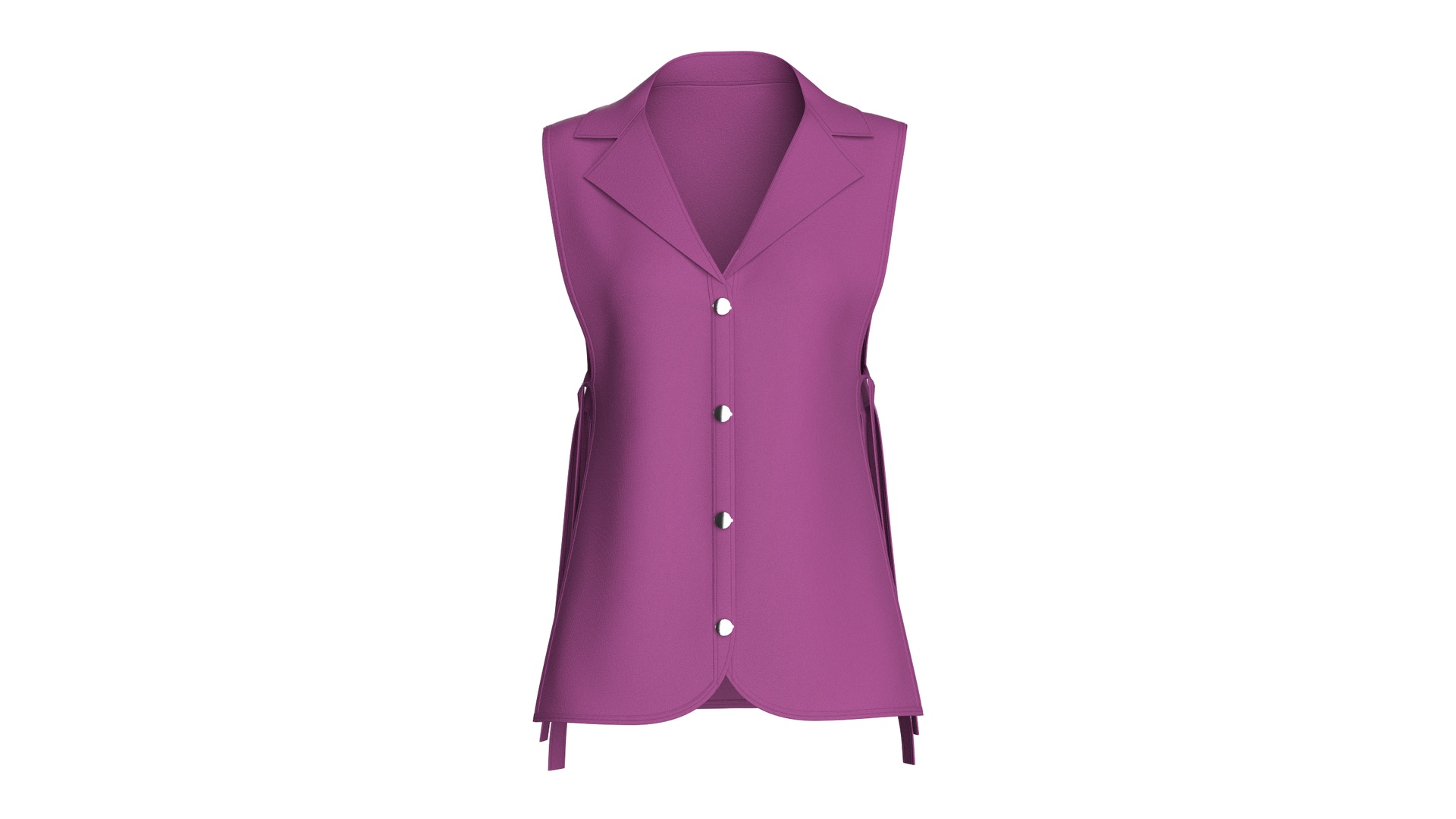 Media 1 for listing Girls Sleeveless Blazer Vest | High Poly