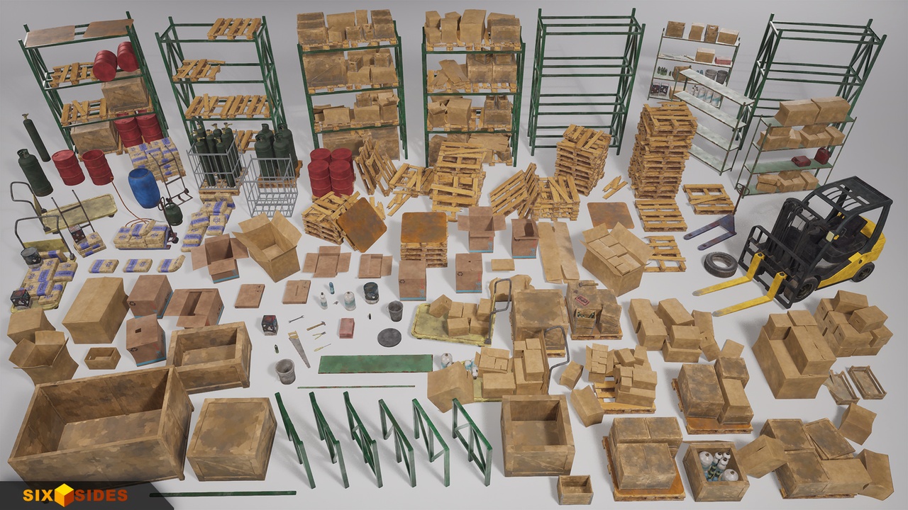 Industrial Vol 1 - Supplies Storage 제품 등록을 위한 미디어 1개