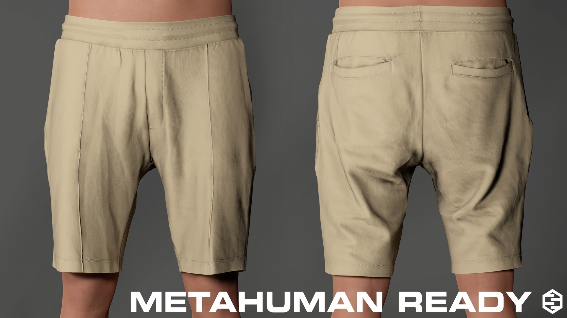 Media 1 for listing Shorts for MetaHumans │ Premium Casual & Dress Fit │ 5 Colors │ 4K PBR │ Rigged
