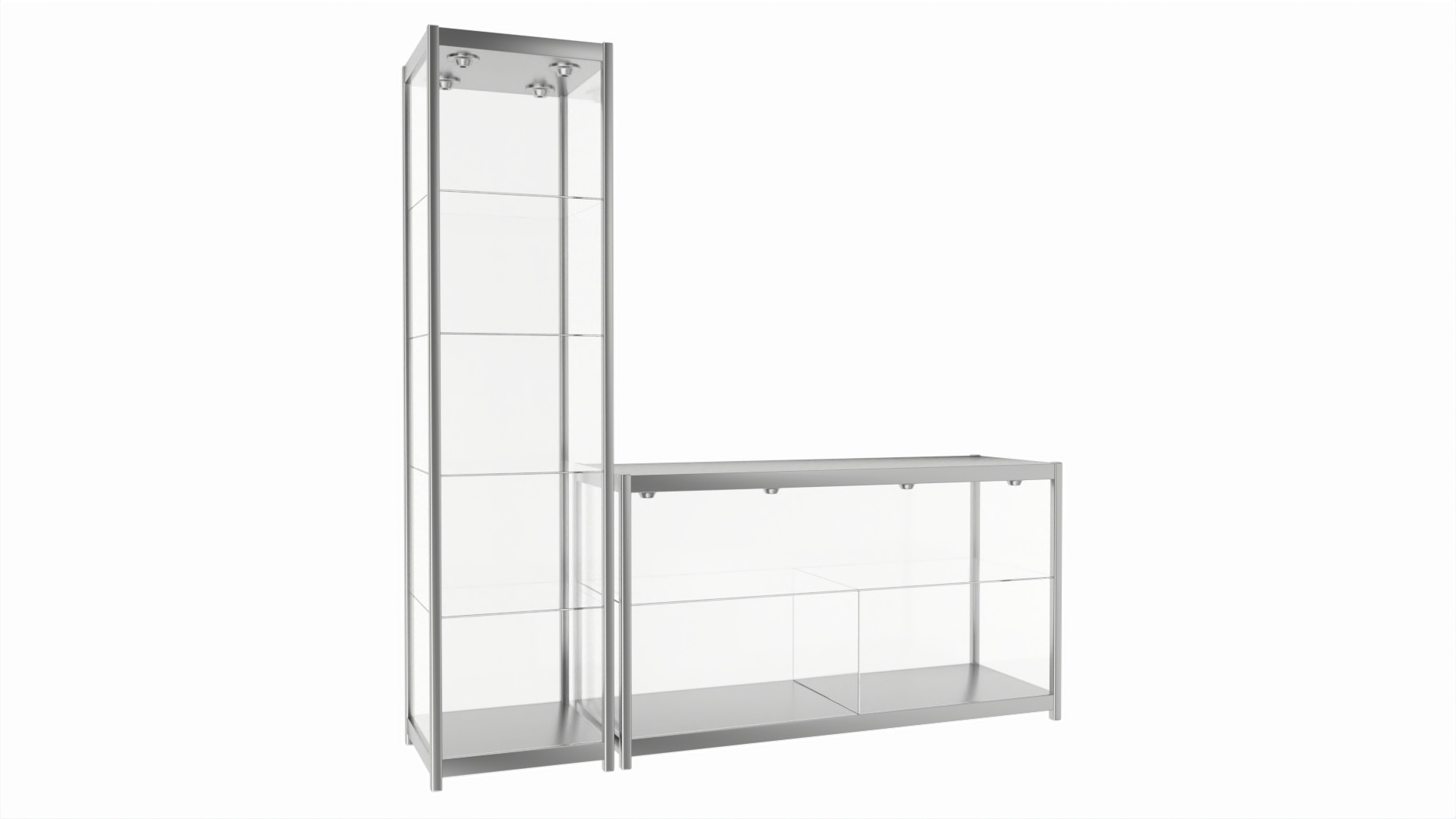 Store Glass Case Store Glass Tower Display Case | Fab