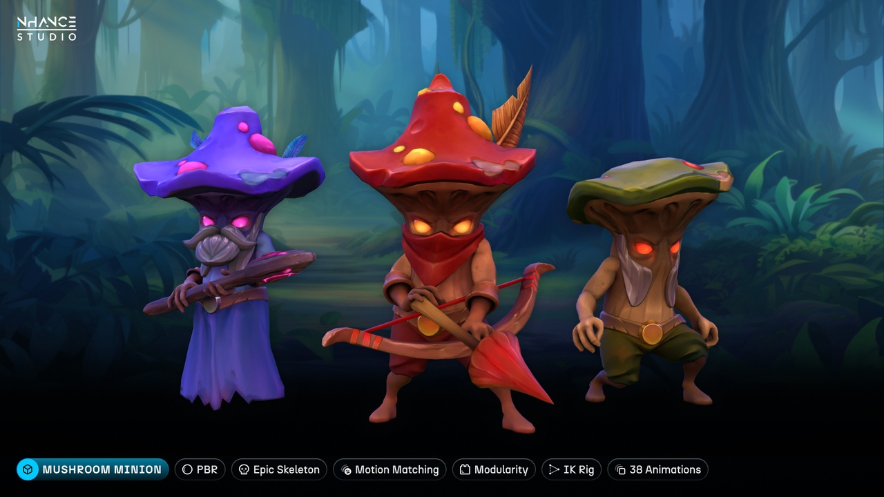 商品 Modular Mushroom Minions 的媒体 1