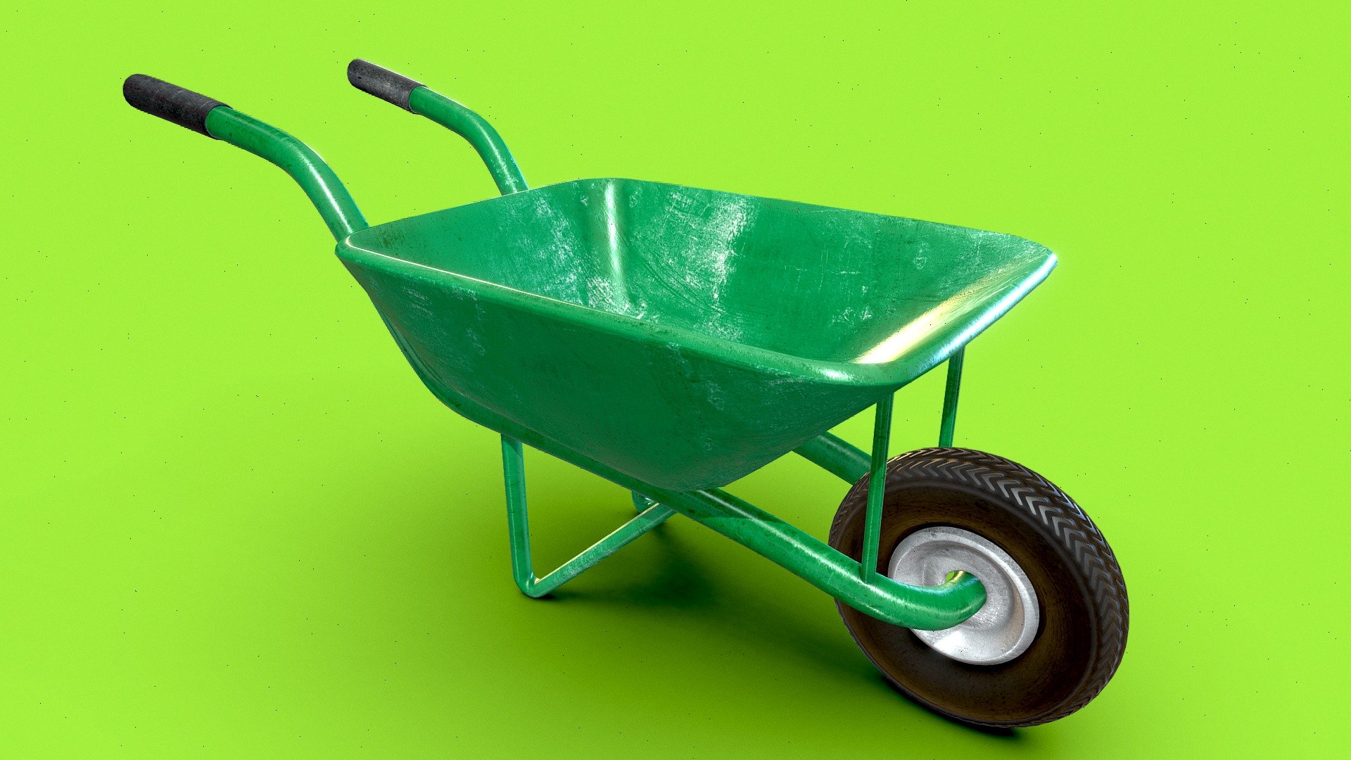 Wheelbarrow + Maya File 2023, V-Ray 6.1 | Fab