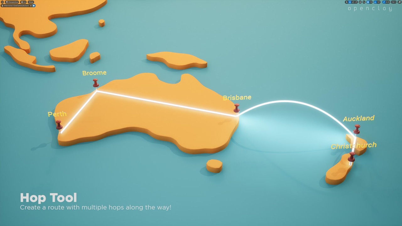 Easy Route (World Map Animation Tool) 제품 등록을 위한 미디어 1개