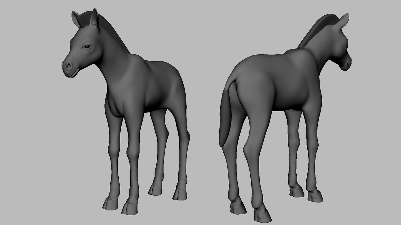Media 1 for listing Zebra Baby - Topology + UV Map