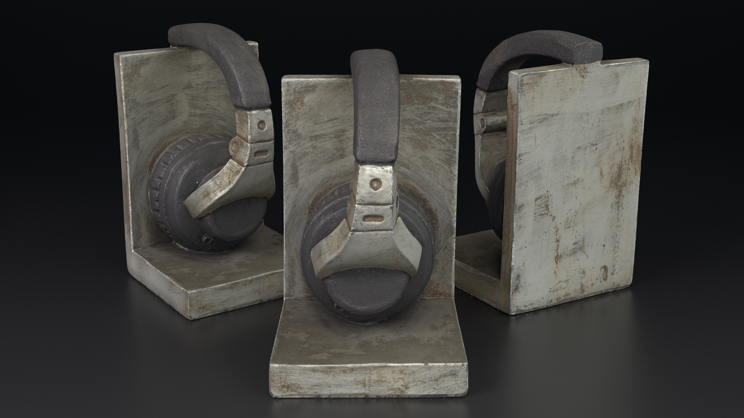 Media 1 for listing Vintage Industrial Headphone Sculpture