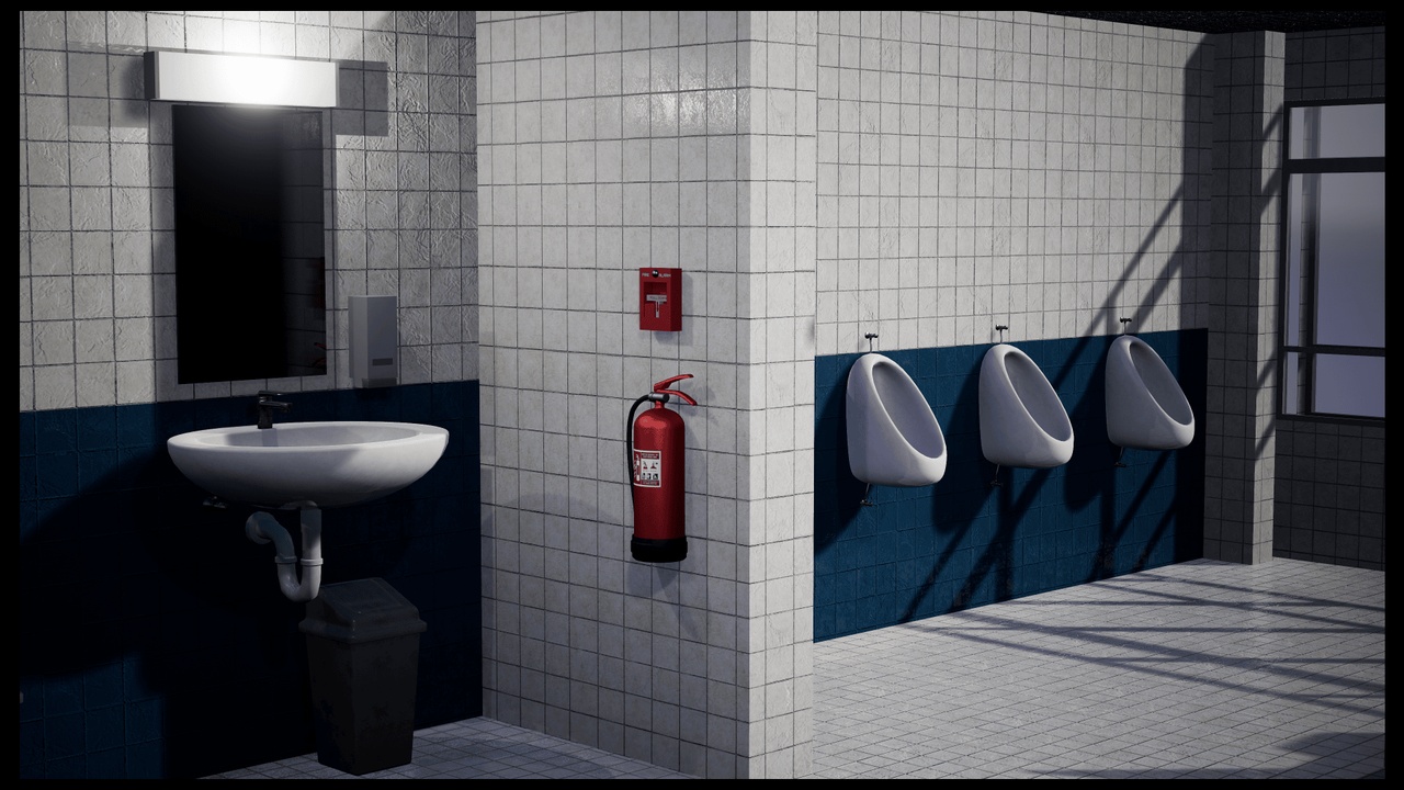 Media 1 for listing School Restroom - School Bathroom Asset Pack