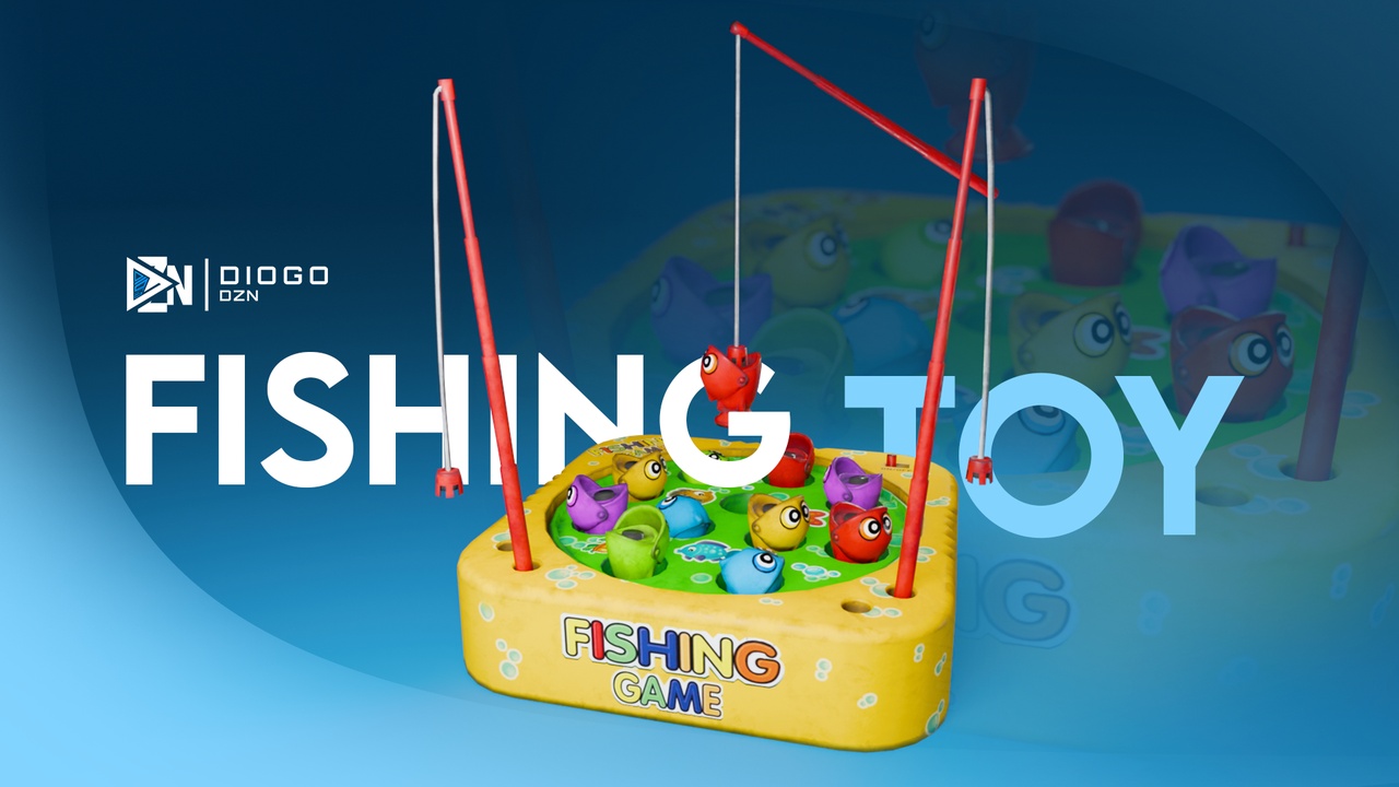 الوسائط 1 للقائمة Fishing Toy - 3D Asset