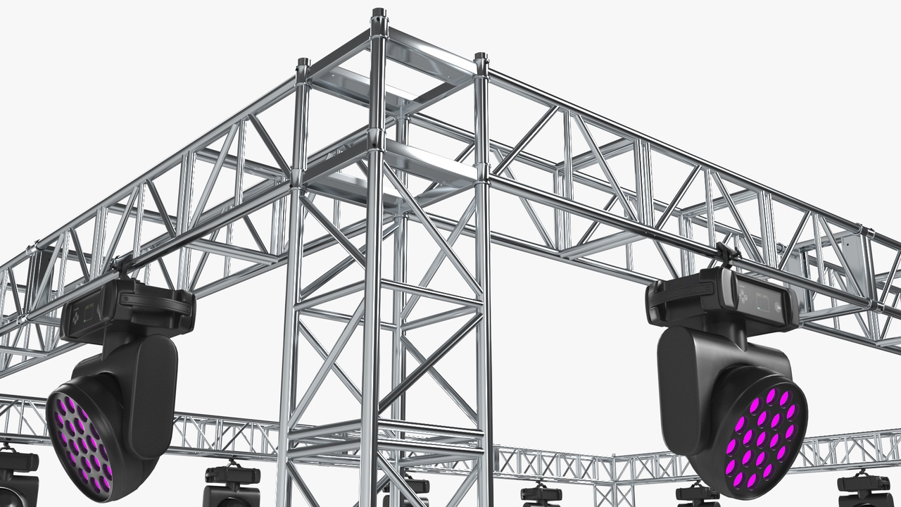 Media 1 for listing Stage Truss System With LED Wash Lights 1