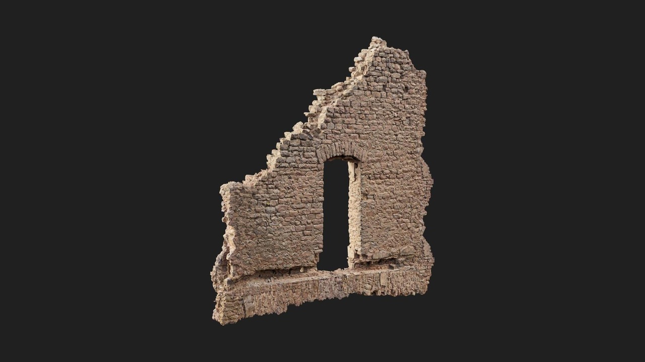 Media 1 for listing Industrial Brick Ruin Window Brick Straight 02