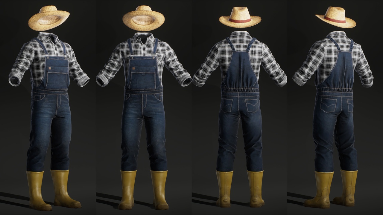 Media 1 for listing Farmer Outfit 02 - Metahuman
