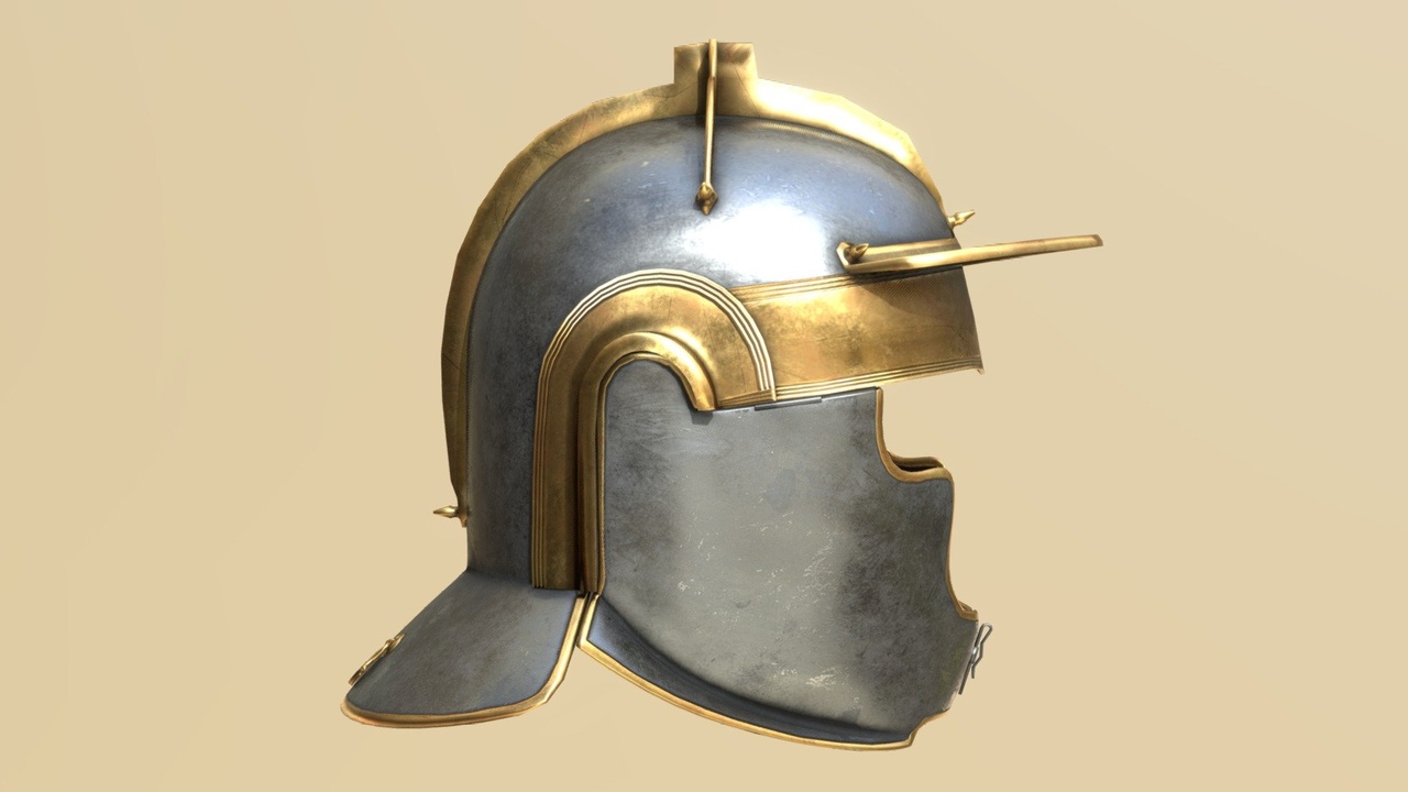 Media 1 for listing Niederbieber Frankfurt Helmet - Low Poly