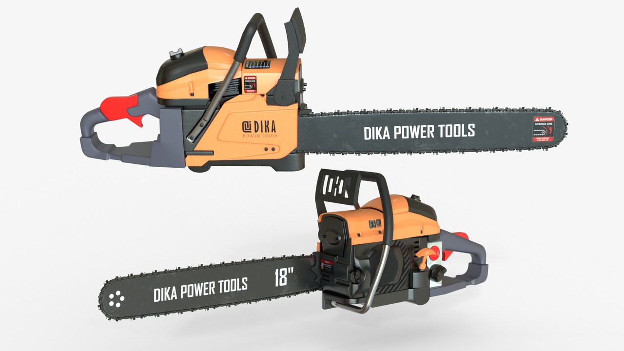 Media 1 for listing Orange Gas Chainsaw