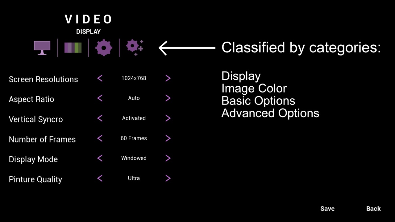 Media 1 for listing Illustrated Graphics Settings