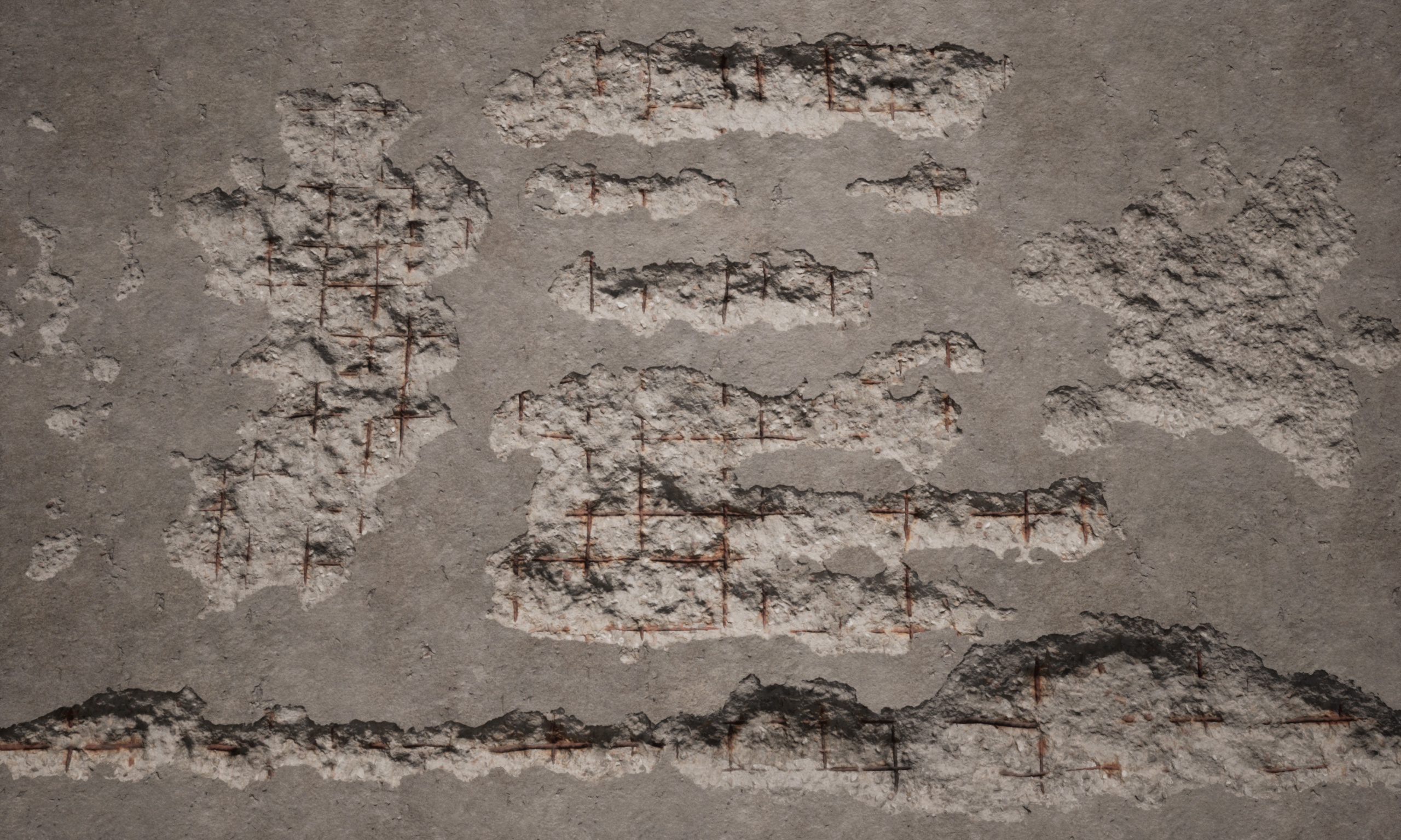 Media 1 for listing Concrete Wall Damage Decals