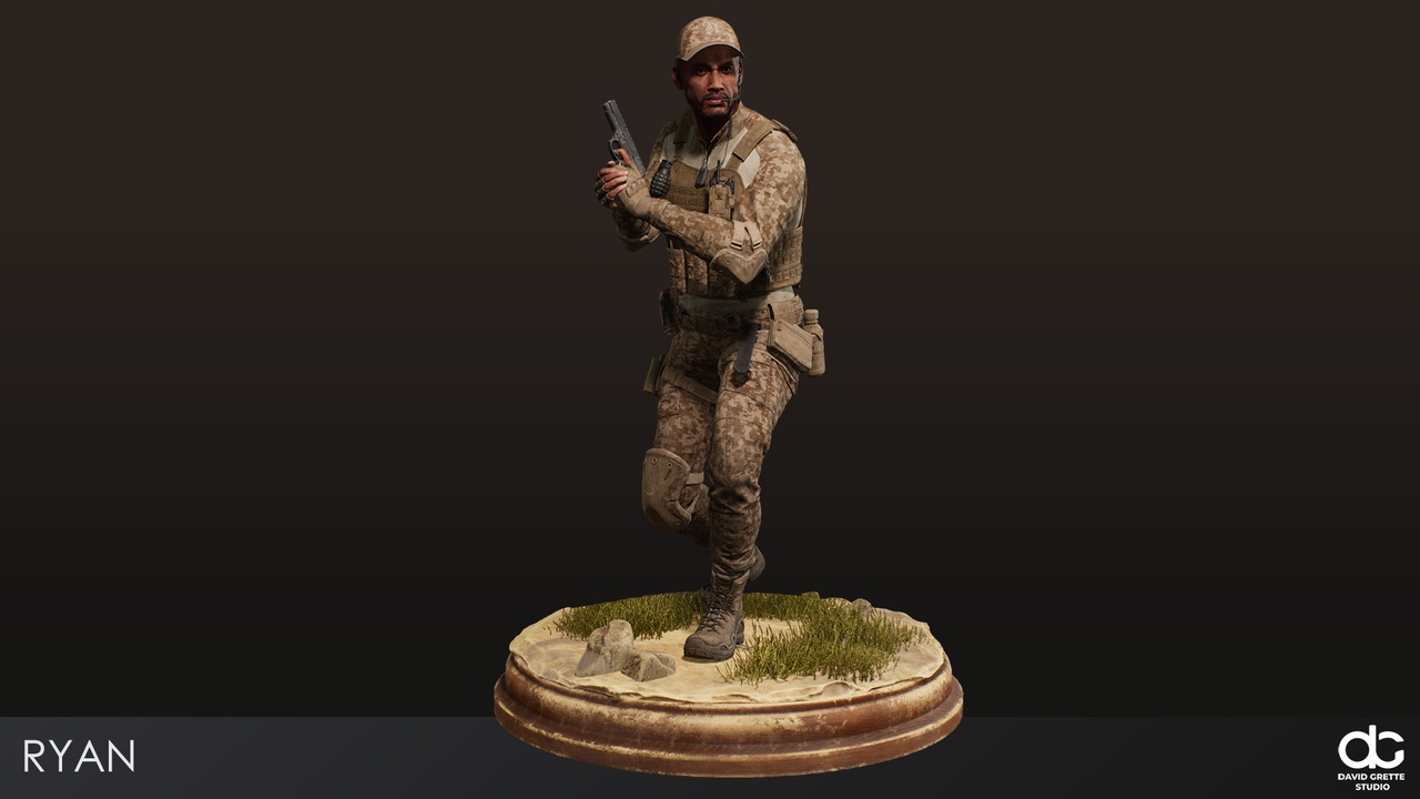Media 1 for listing Soldier Character Ryan - Survival Survivor Action RPG Shooter Adventure Man Guy