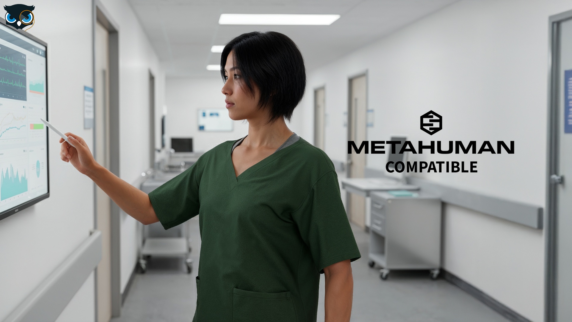 Media 1 for listing Metahuman compatible Doctor Nurse Uniform