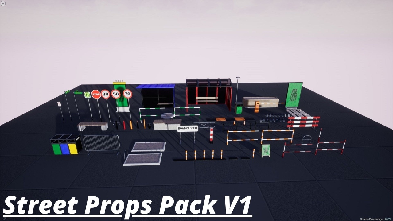 Media 1 for listing Mega Street Props Pack