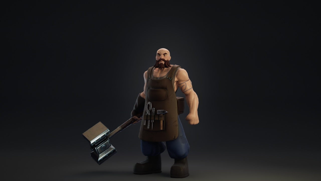 Media 1 for listing stylized blacksmith