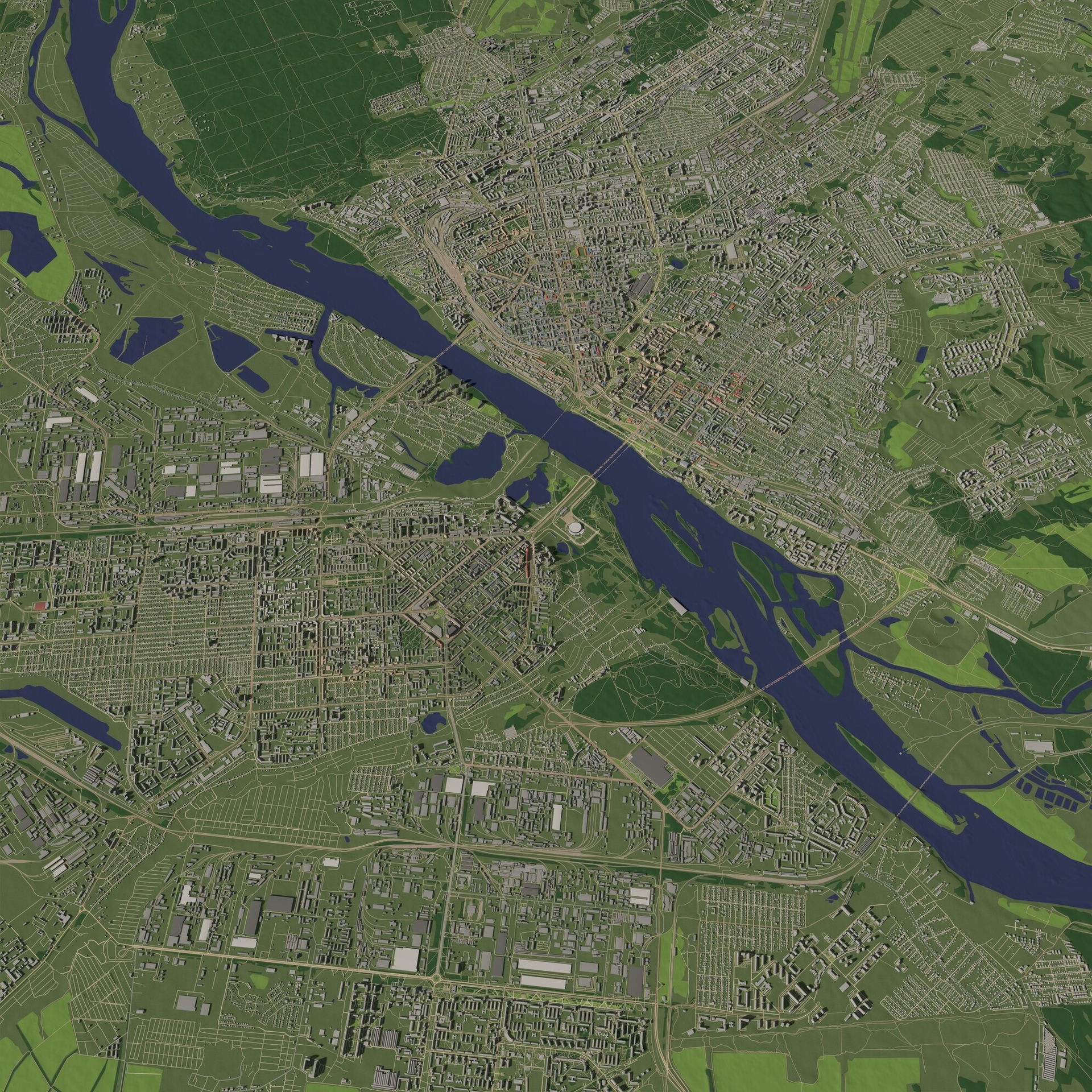 商品 Novosibirsk Russia - aerial scene 的媒体 1