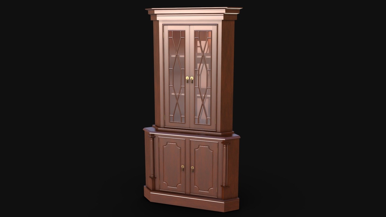 Media 1 for listing Vintage Corner Cabinet