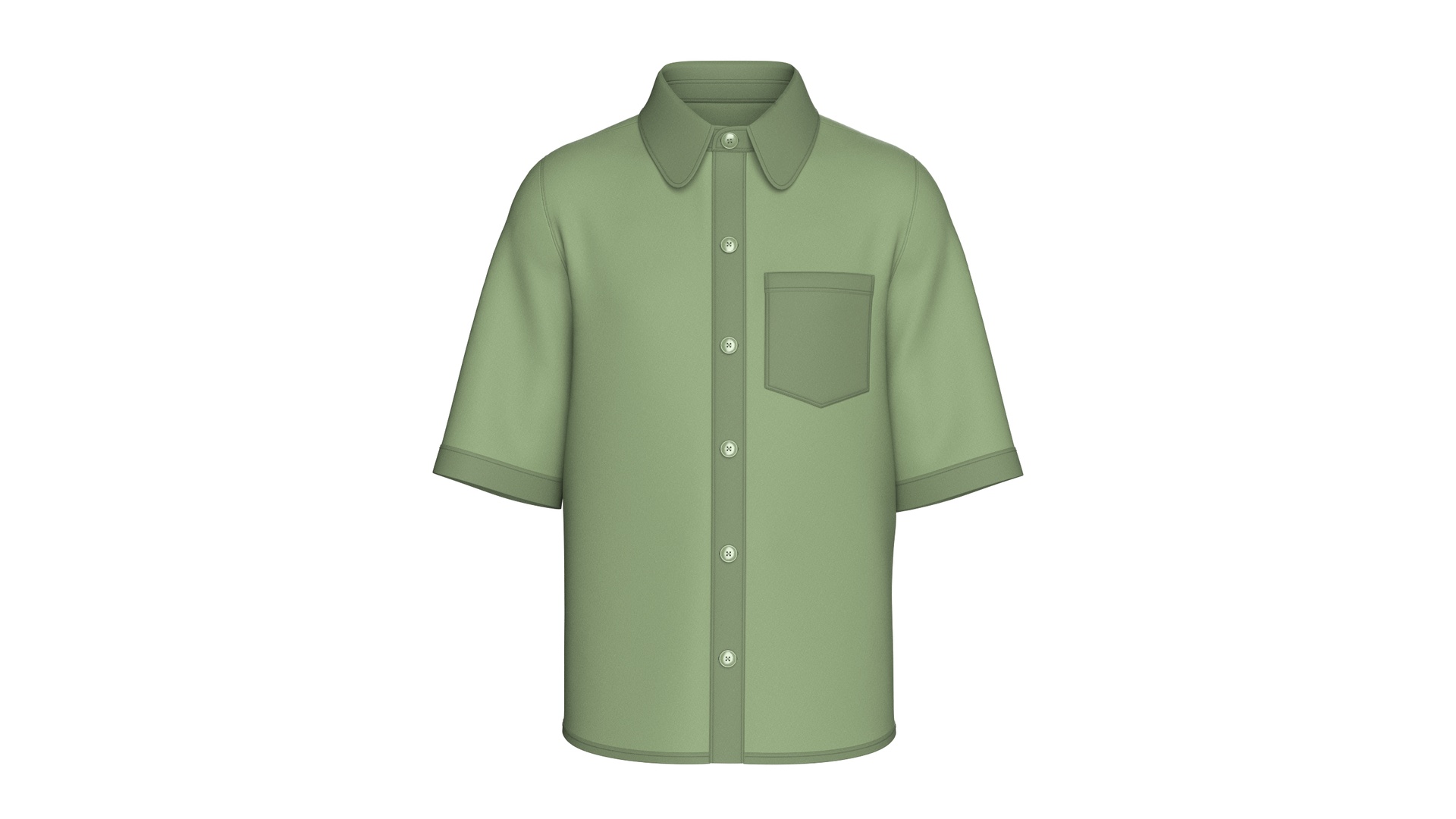 Media 1 for listing Men Half Sleeve Casual Button - Up Shirt | High Poly
