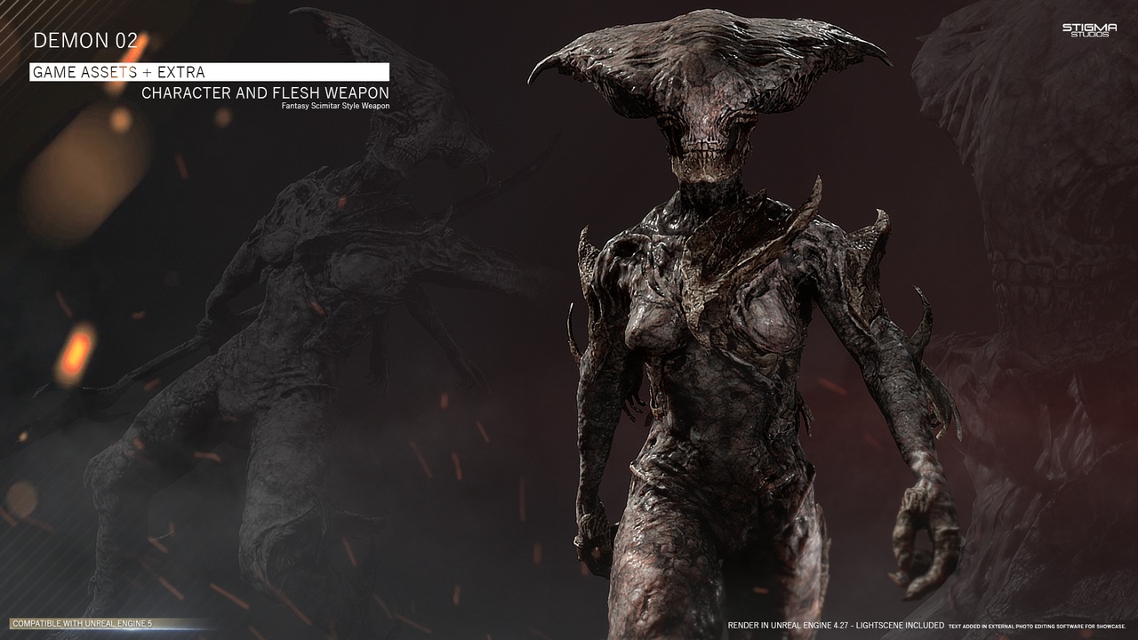Media 1 for listing Demon 02 - Game Assets + Extra | STIGMA STUDIOS