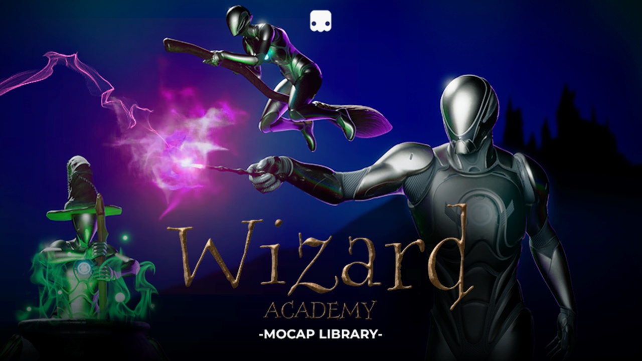 Media 1 for listing Mocap - Wizard Academy Animation Library