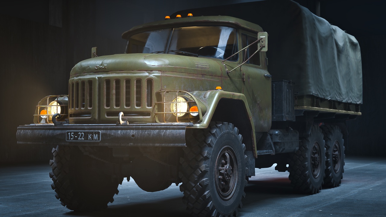 Media 1 for listing ZIL 131 Military Truck - Drivable UE5 Game-Ready Vehicle