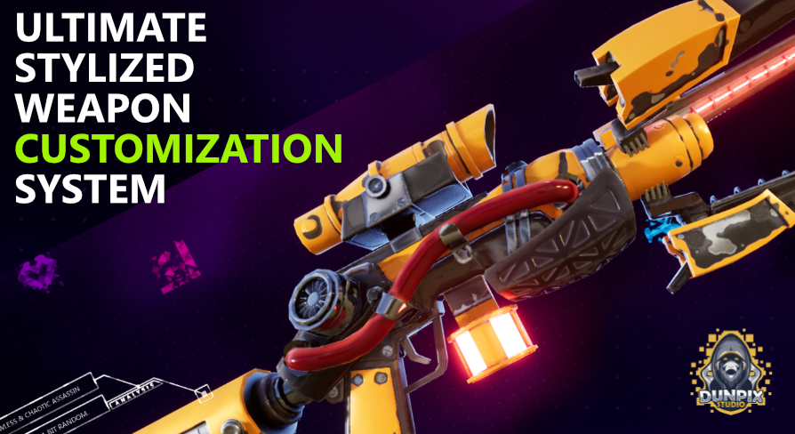 Dunpix Ultimate Weapon Customization System + Stylized Futuristic Set | Fab