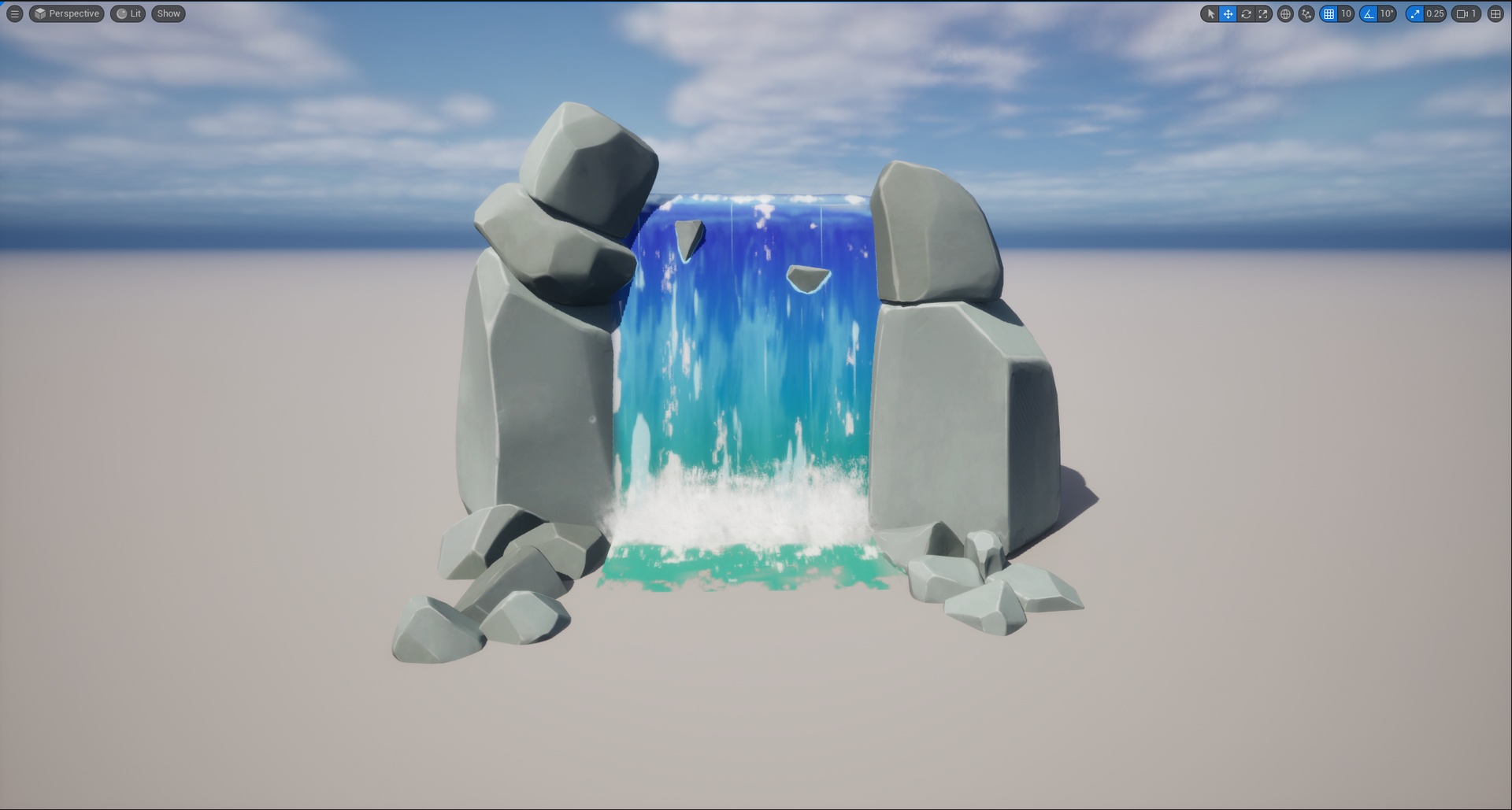 Media 1 for listing Stylized Waterfall