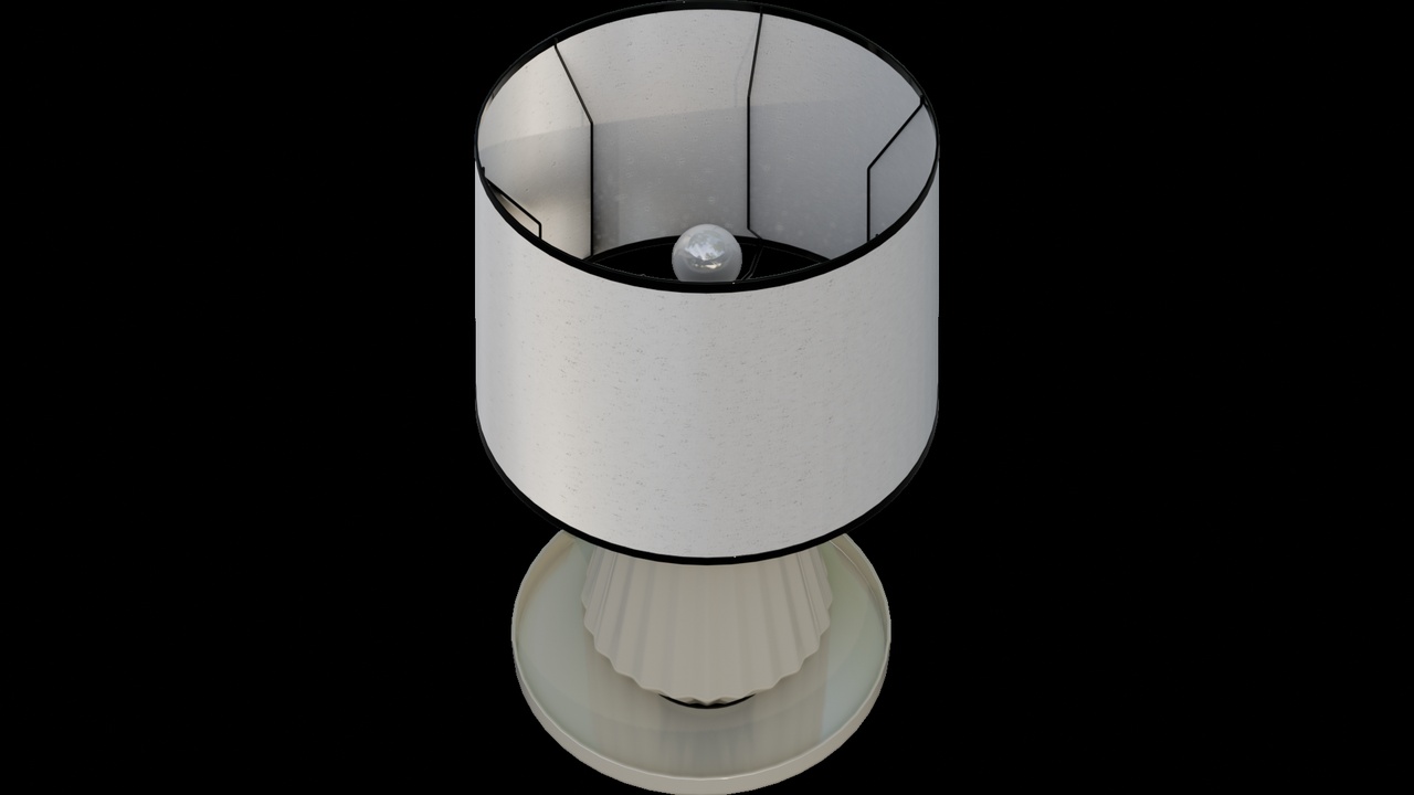 Media 1 for listing Drum Lamp with Fluted Base