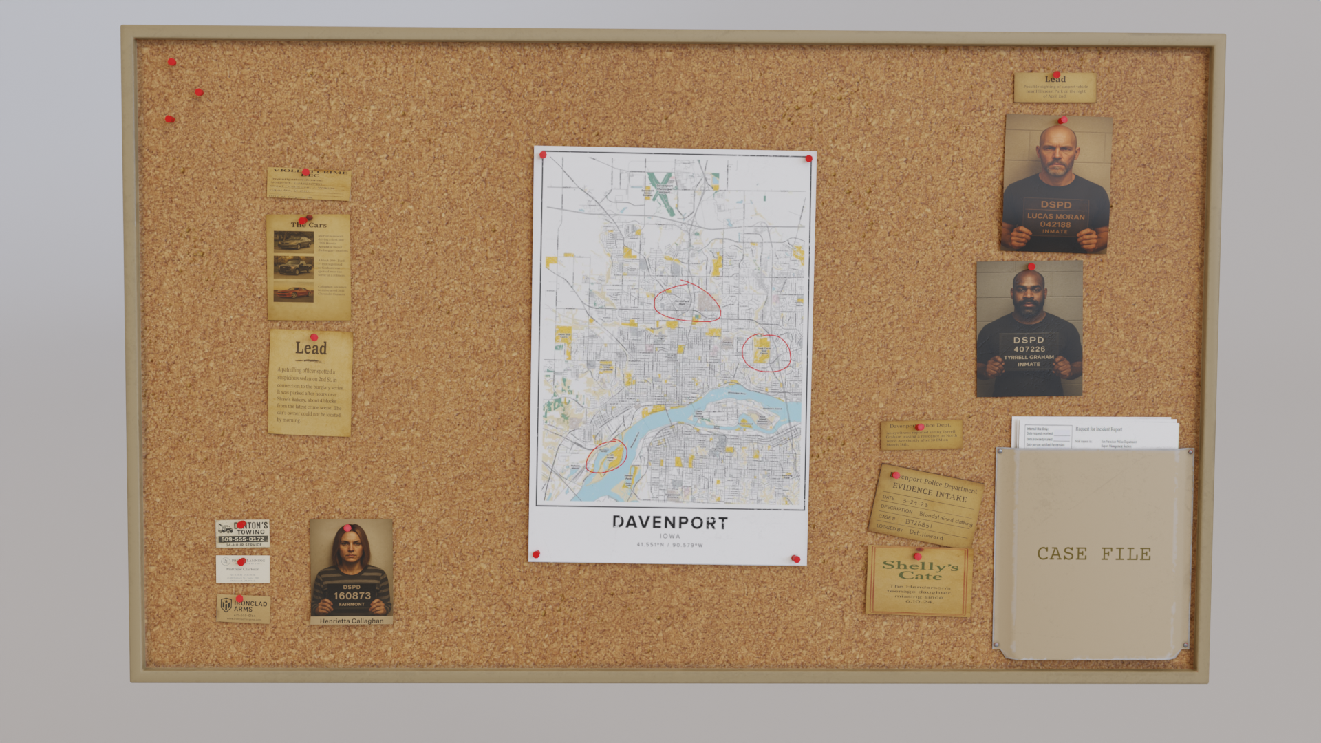 Evidence Display Police Investigation Board – Realistic 3D Evidence Display Asset 📌 | Fab