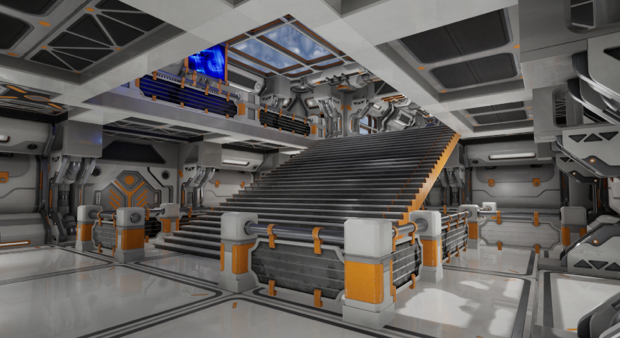 Modular Sci-Fi Environment D | Fab