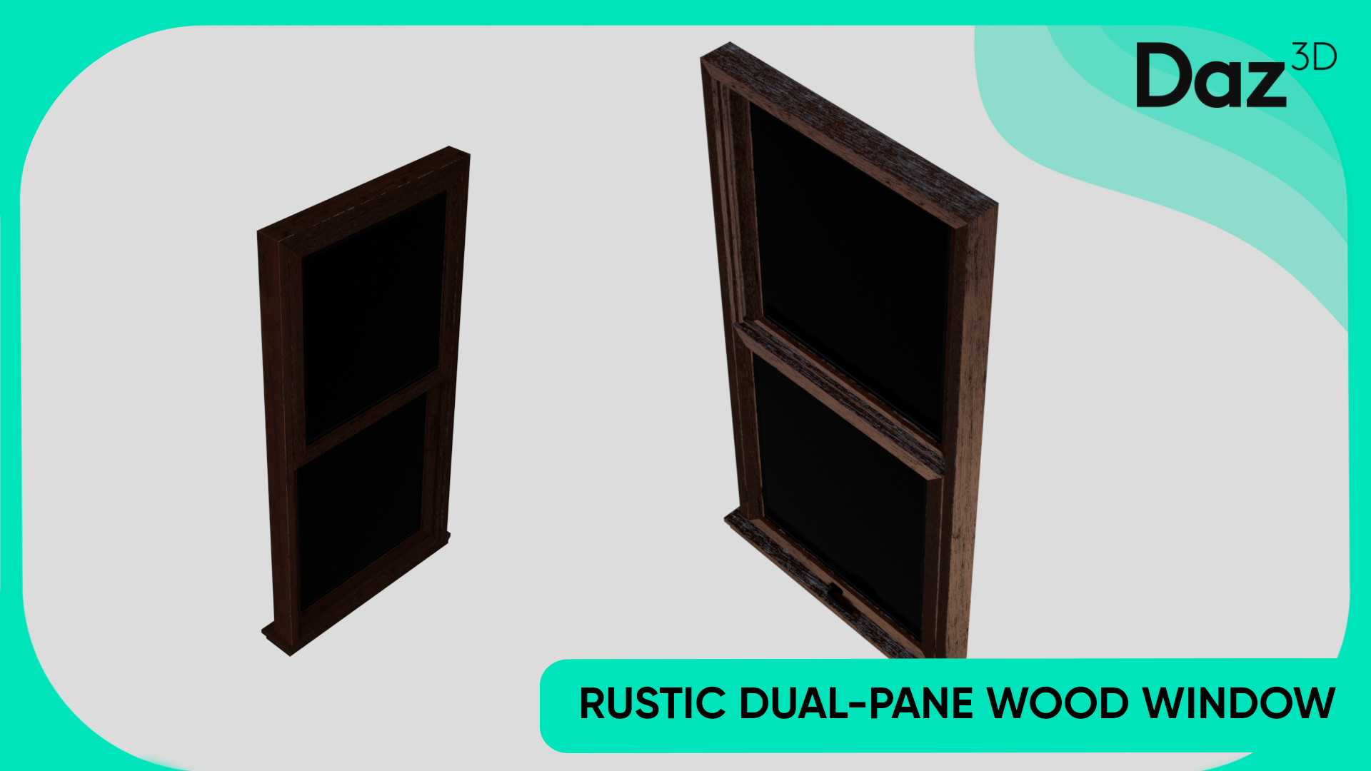 Rustic Dual-Pane Wood Window | Fab