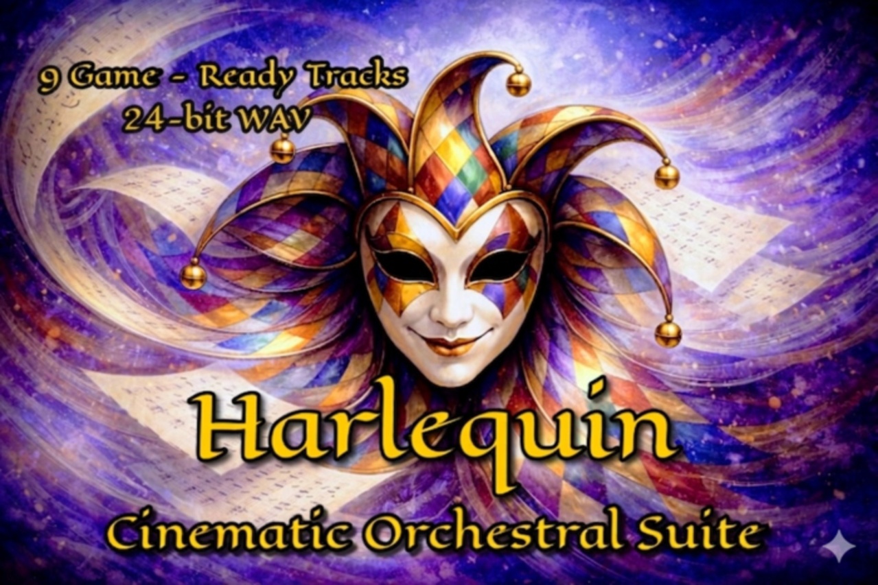 Media 1 for listing Harlequin Suite - Neoclassical Orchestral & Commedia dell'Arte Music Pack