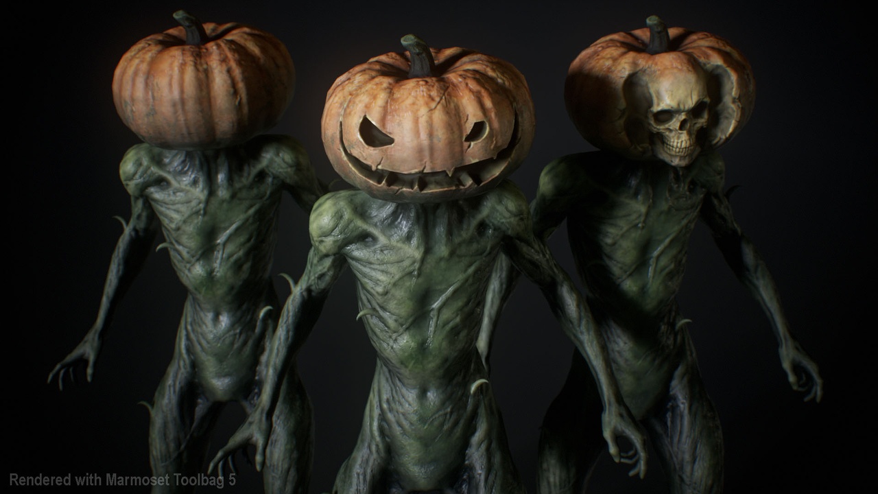 Media 1 for listing Halloween Pumpkin Character