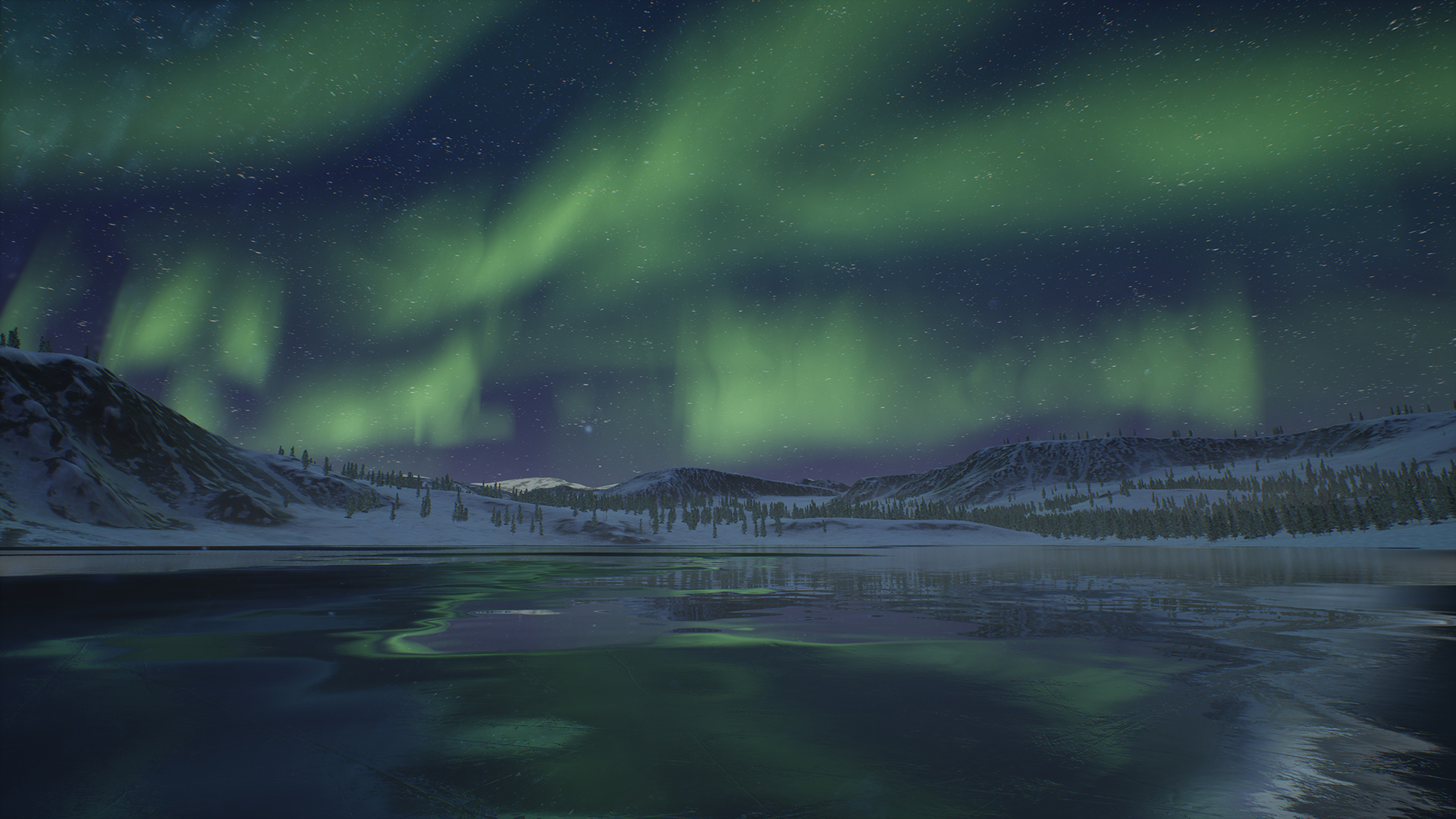Arctic Aurora Landscape | Fab