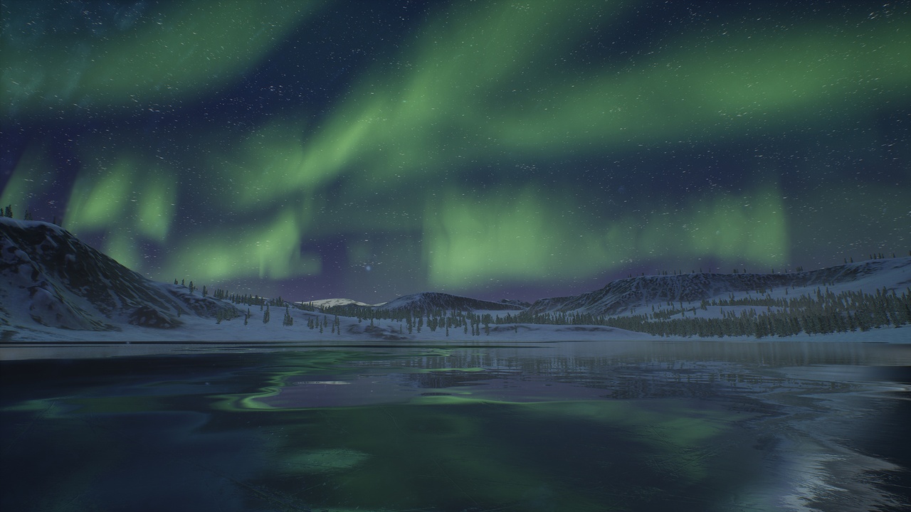 商品 Arctic Aurora Landscape 的媒体 1