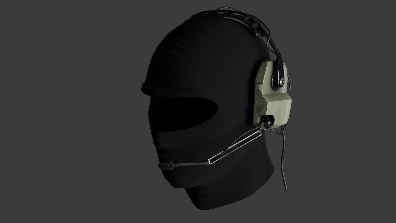 Media 1 for listing military balaclava an headset