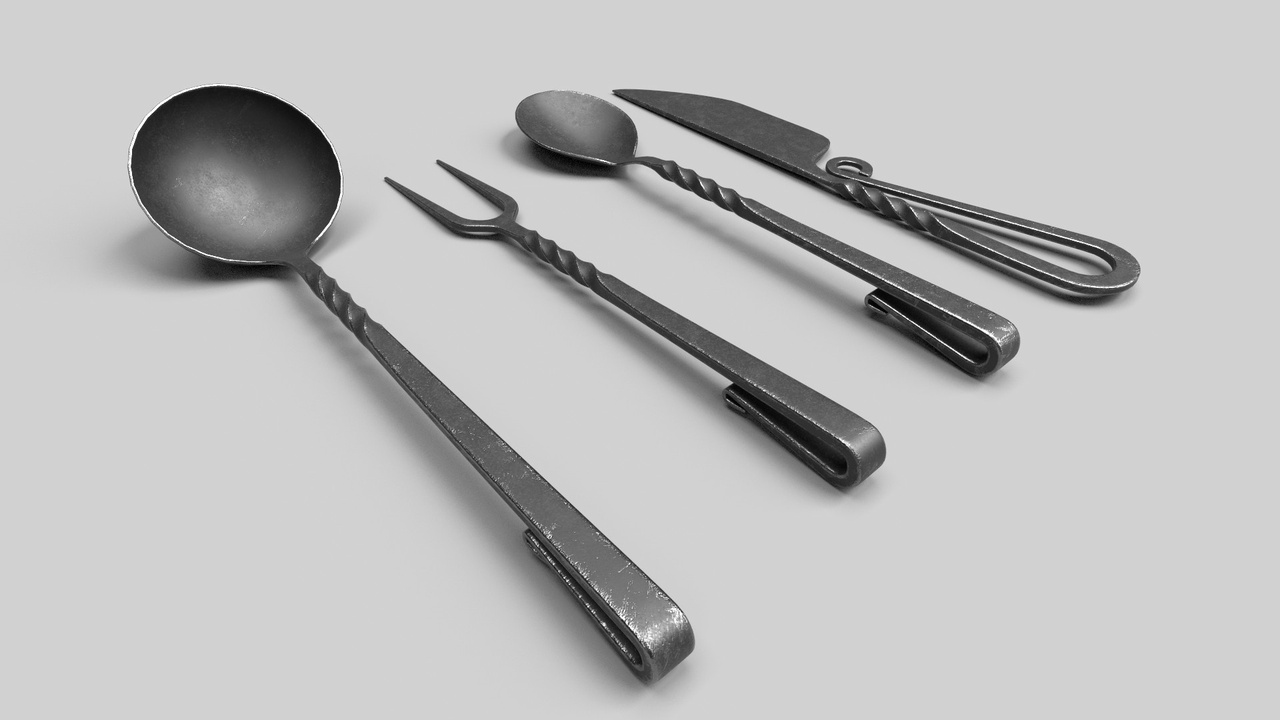 Media 1 for listing Spoon and Fork Medieval M1