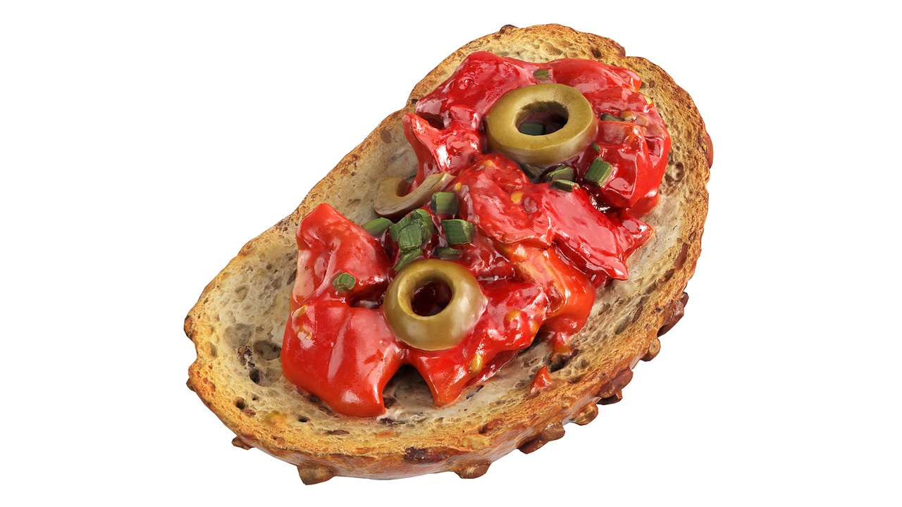 Multimedia 1 dla listy Bruschetta stuffed with chopped tomatoes olives and green onion