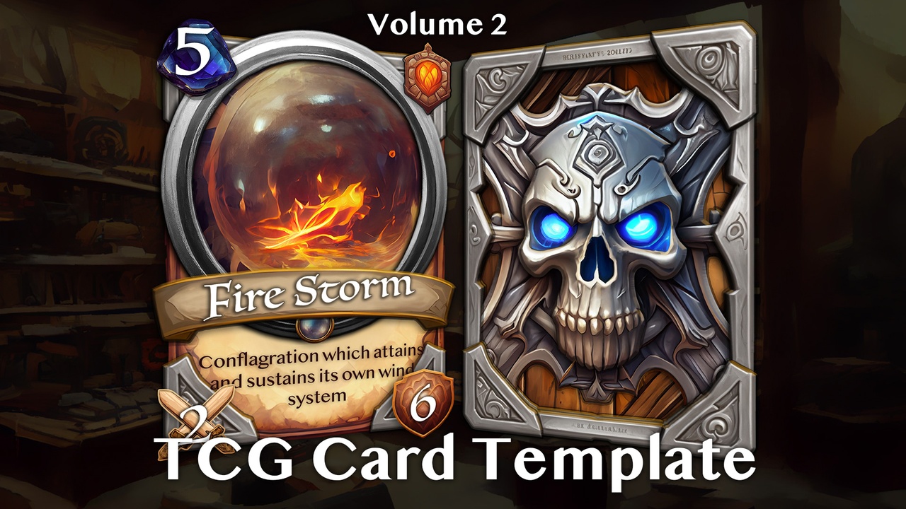 Media 1 for listing TCG Card Template - Volume 2